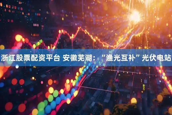 浙江股票配资平台 安徽芜湖：“渔光互补”光伏电站